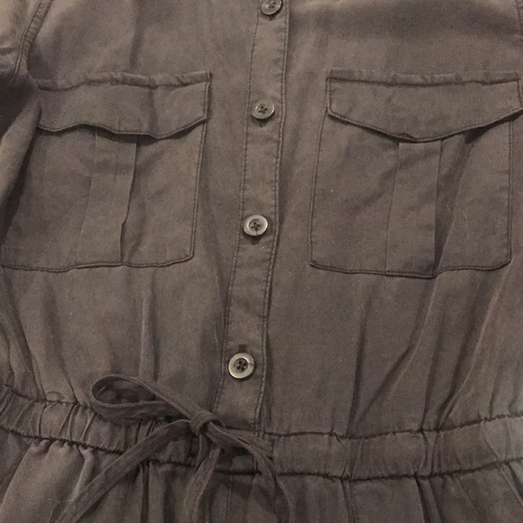 Moody Jumpsuit Charcoal Drawstring Waist Long Sleeve S - Picture 10 of 15